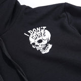 I Don't Care Cropped Pullover Hoodie