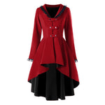 "Reznor" Trench Coat Black and Red / 4XL