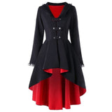 "Reznor" Trench Coat Black and Red / L