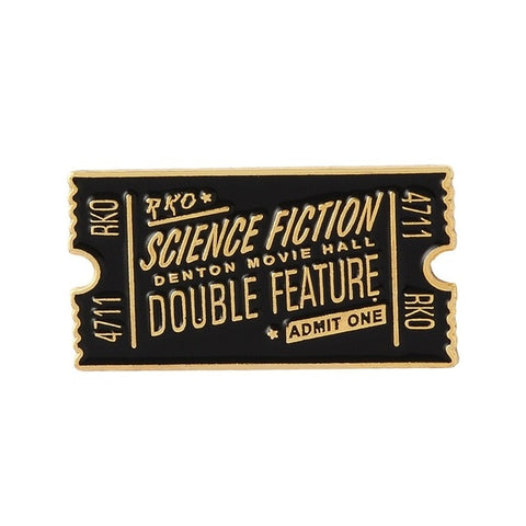 Science Fiction Double Feature RKO Ticket Pin Default Title