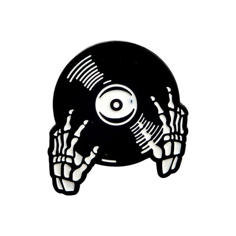 Punk Rocks Not Dead Vinyl Record Pin Default Title