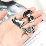 Skull Wings Butterfly Pin