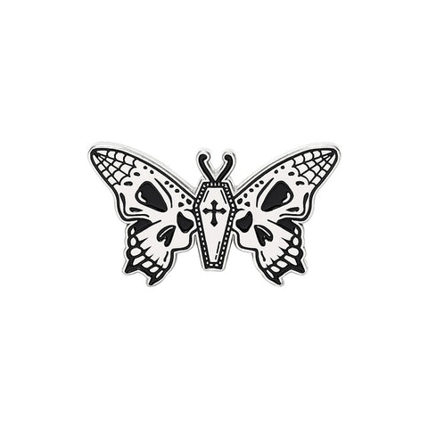 Skull Wings Butterfly Pin Default Title
