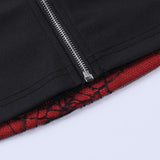 "Scarlet" Color-block Spider-web Camisole