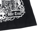 "In Goth We Trust" Long Black Over-sized Shirt